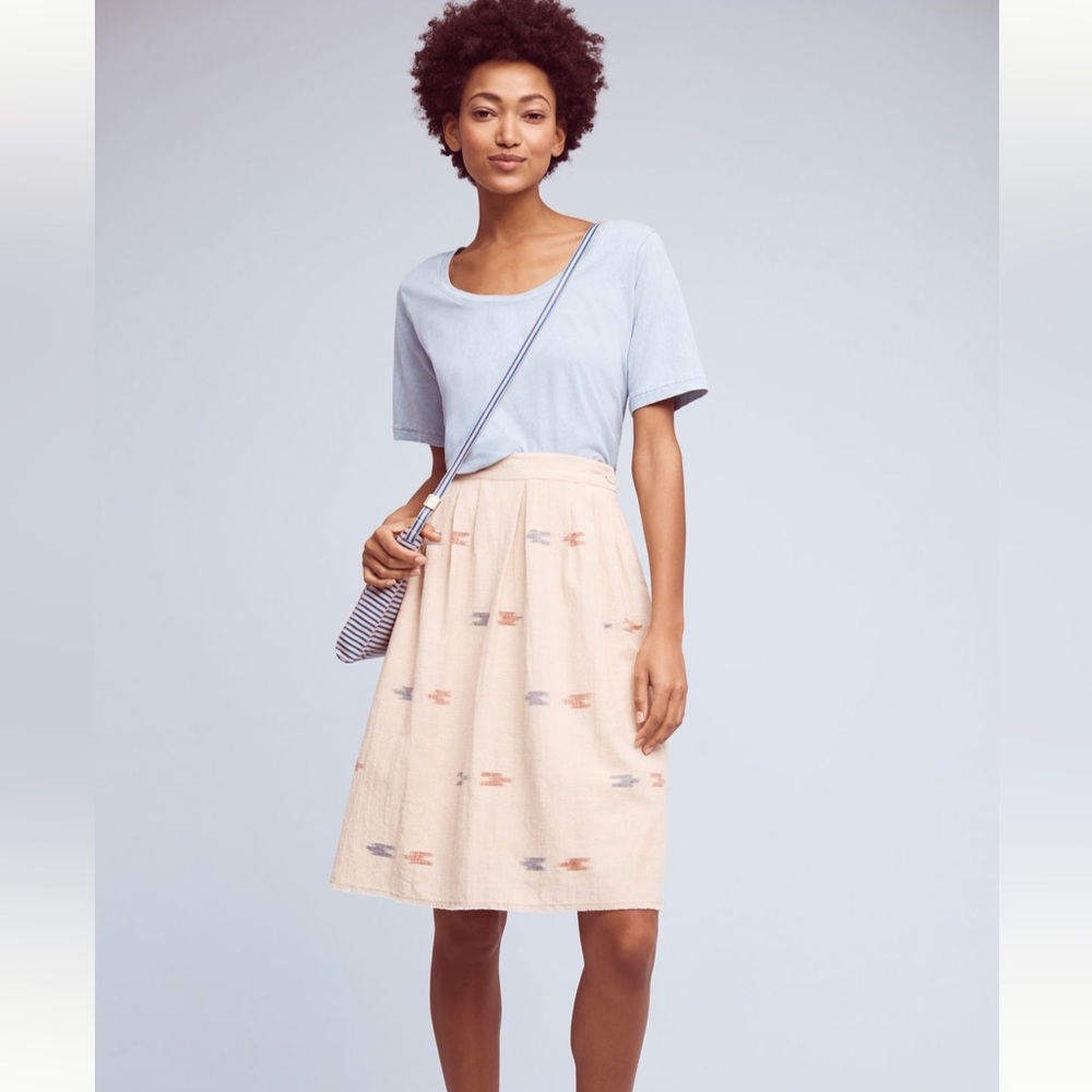Anthropologie Berdine Ikat The Odells Printed Skirt